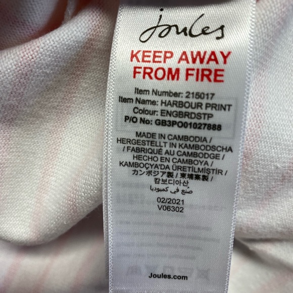 NWT Joules Women's Harbour Print Long Sleeve Jersey Top - Picture 6 of 8
